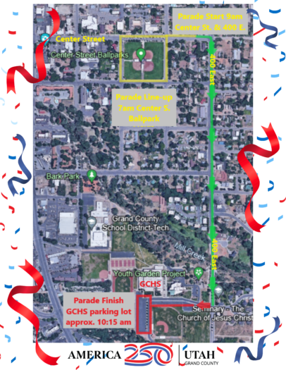 Celebrate the 4th of July in Moab: Family Fun, Adventure, and Small-Town Charm 1 Parade route